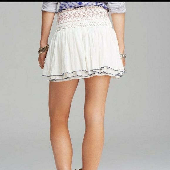 Nwt FP Boho Smocked Mini Skirt - Picture 5 of 5
